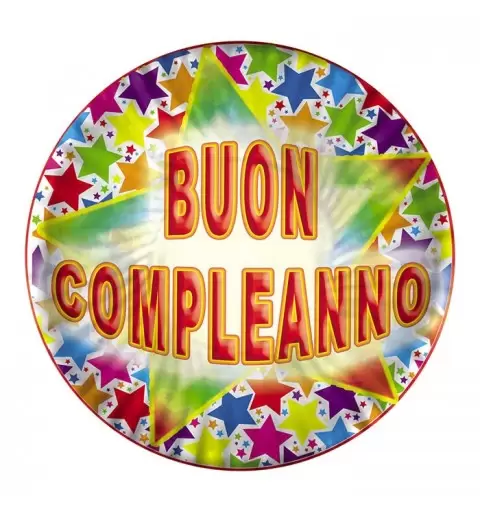 PIATTI BUON COMPLEANNO STURDUST 10 PZ