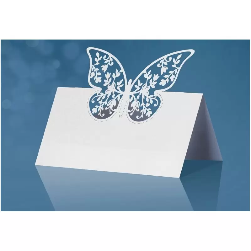 SEGNAPOSTO FARFALLA CARTA PERLA