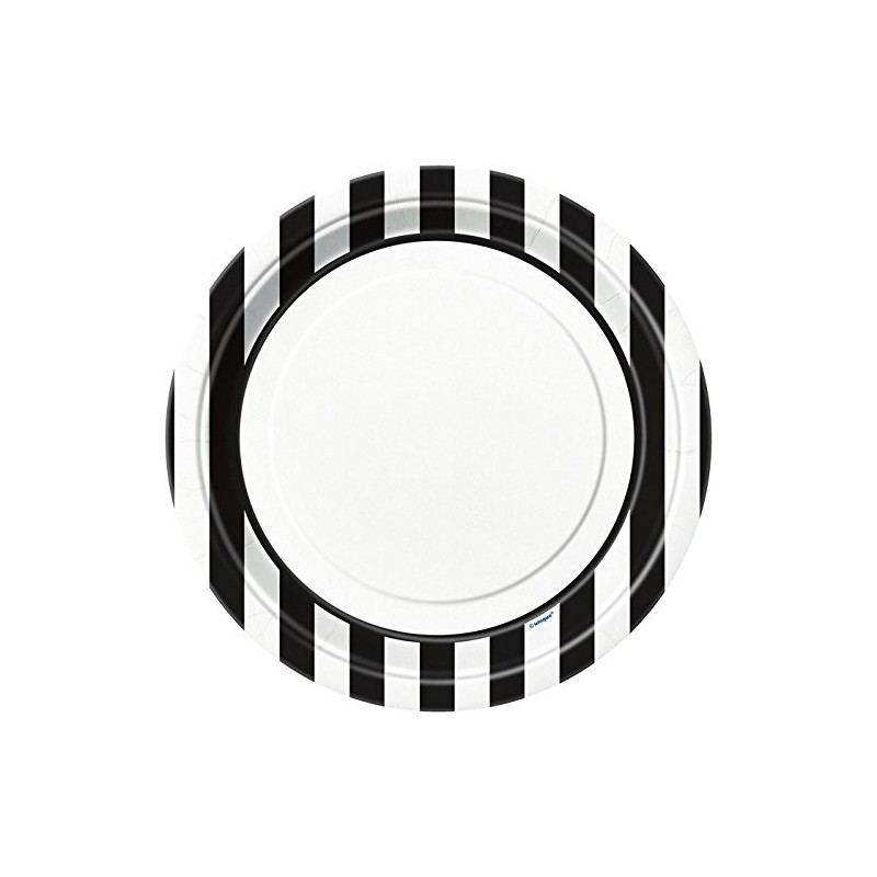 coordinato tavola strisce bianche e nere 