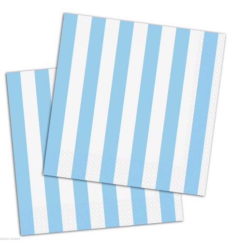 kit tavola strisce stripes bianche e celesti
