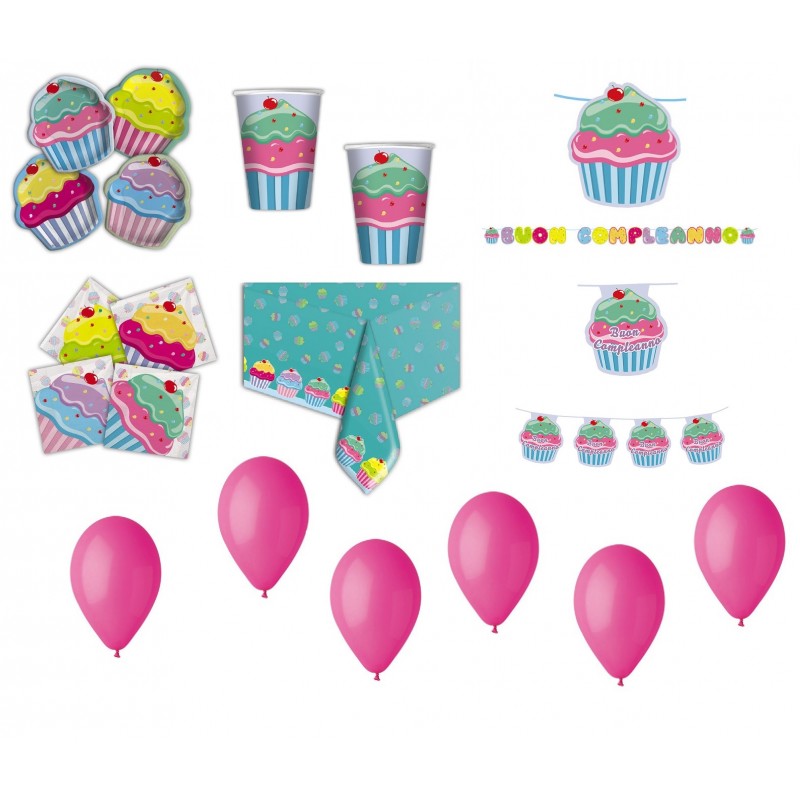 kit compleanno cupcake