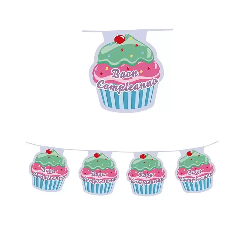 FESTONE BANDIERINE CUPCAKE 60850