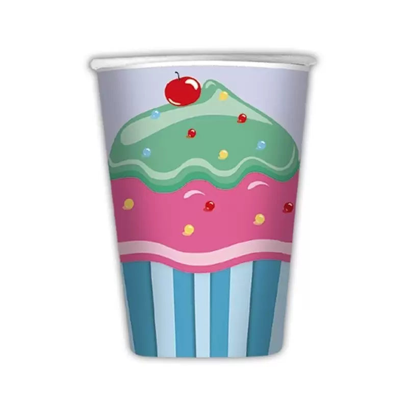 BICCHIERI CUPCAKE 8 PZ
