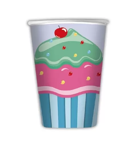 BICCHIERI CUPCAKE 8 PZ