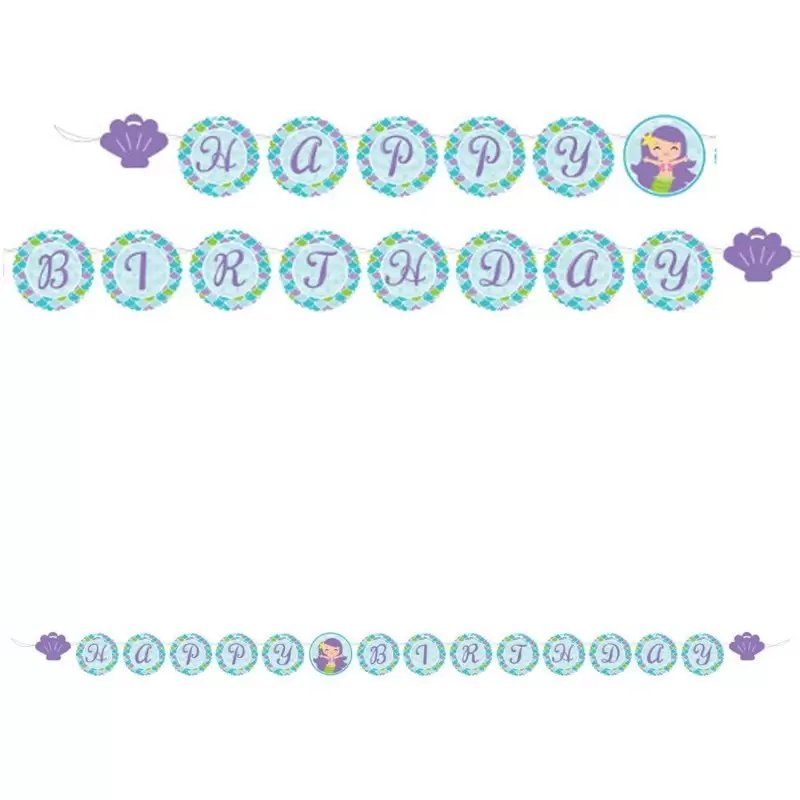 GHIRLANDA HAPPY BIRTHDAY MERMAIND FRIEND 317707