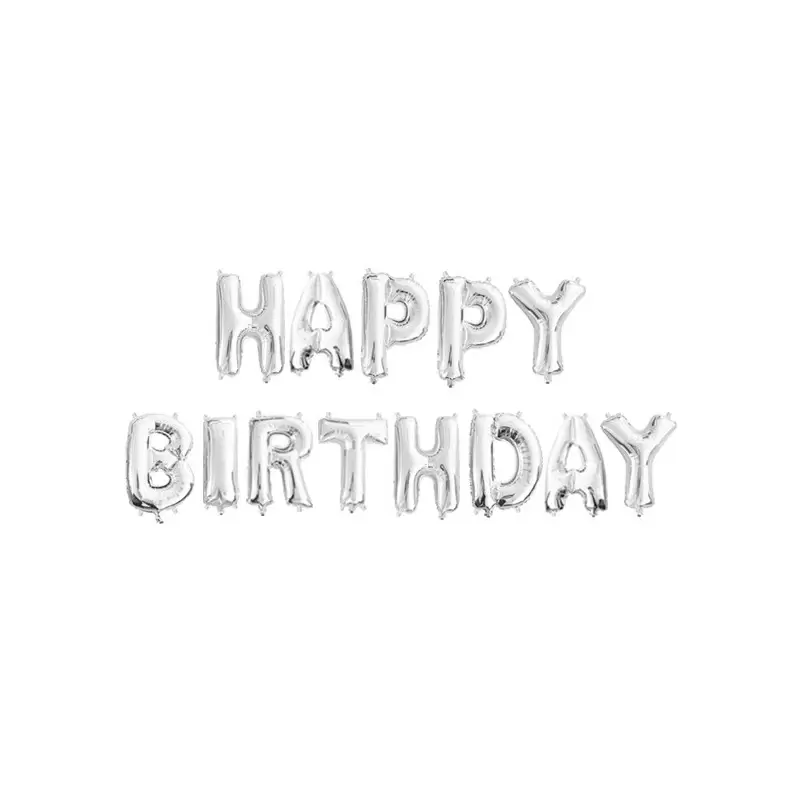 lettere foil happy birthday