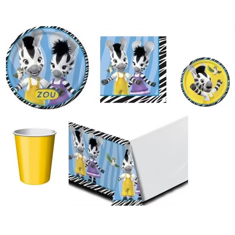 ZOU ZEBRA COORDINATO COMPLEANNO KIT N 42 