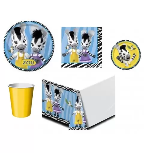 ZOU ZEBRA COORDINATO COMPLEANNO KIT N 42 