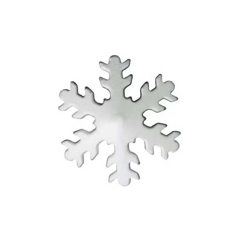  DECORAZIONI FIOCCO DI NEVE IN POLISTIROLO GLITTERATO 20pz 7082
