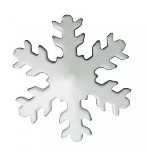  DECORAZIONI FIOCCO DI NEVE IN POLISTIROLO GLITTERATO 20pz 7082