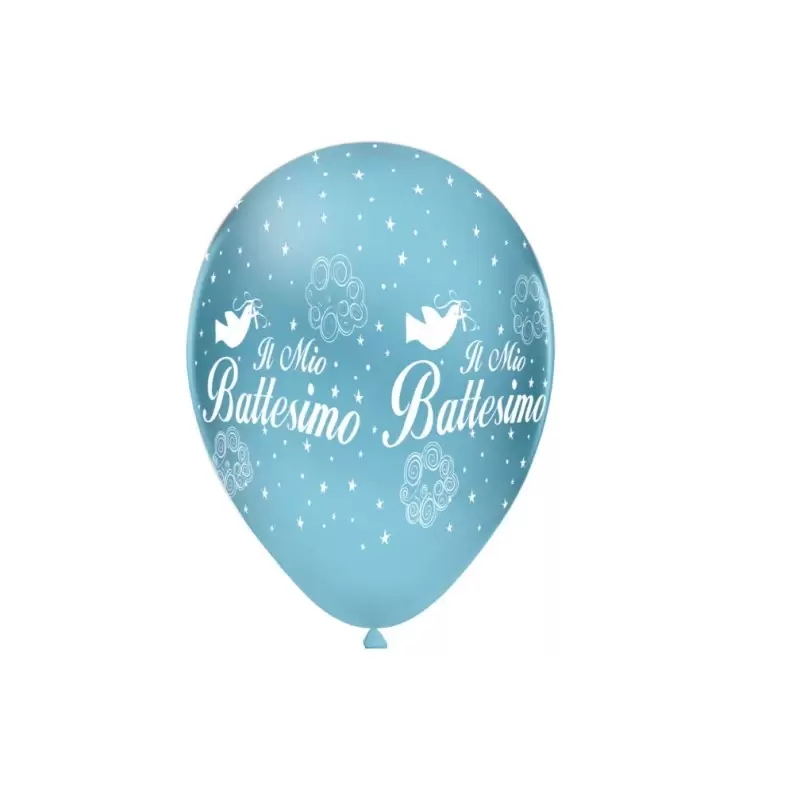 PALLONCINI IL MIO BATTESIMO STELLE CELESTE 100 PZ