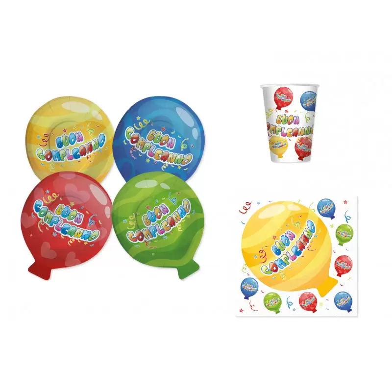 BUON COMPLEANNO PALLONCINI BALLOON KIT N 2 