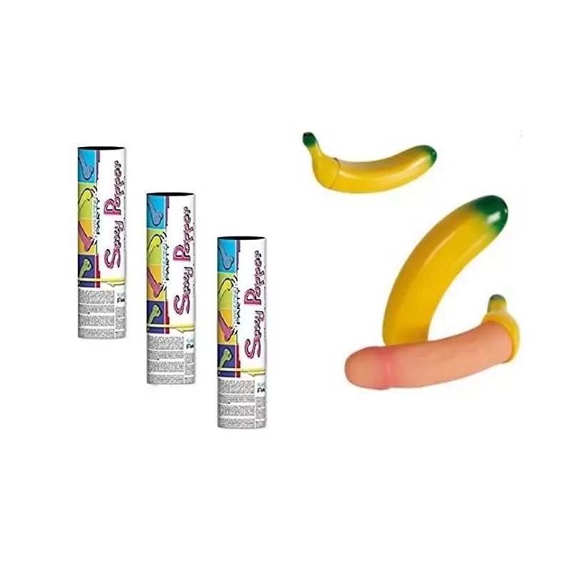 tubi spara falli + banana pene