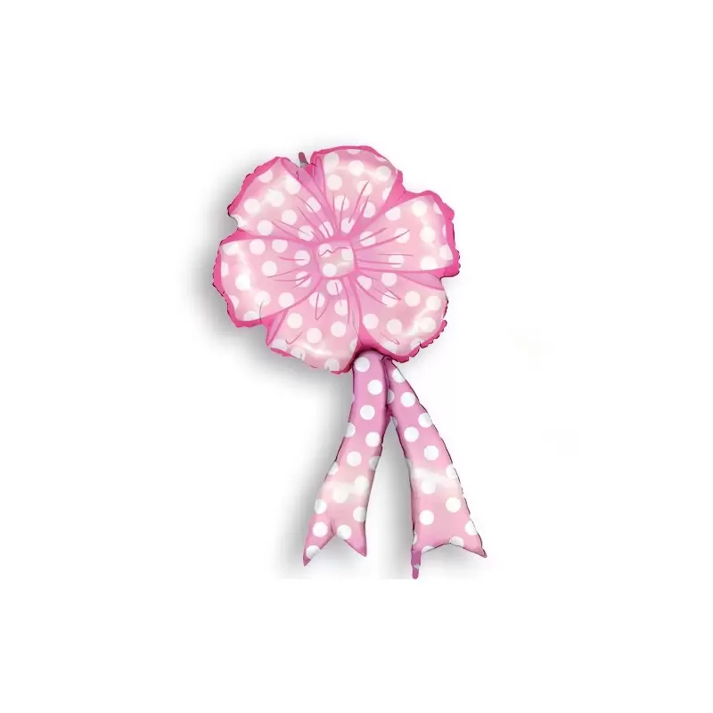 PALLONCINO FOIL COCCARDA ROSA NASCITA MC01