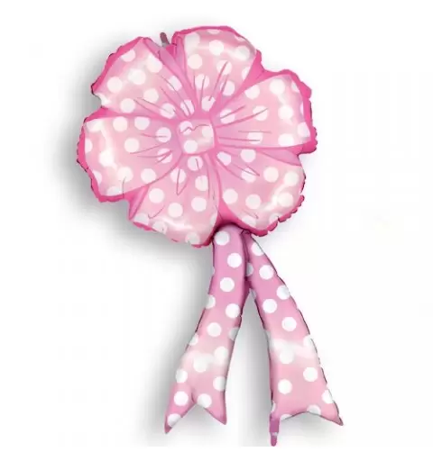 PALLONCINO FOIL COCCARDA ROSA NASCITA MC01