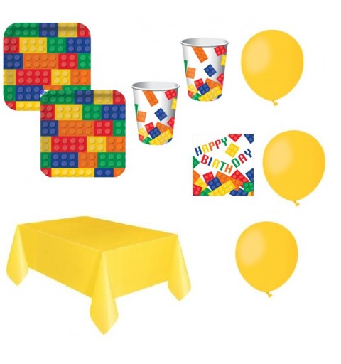 kit compleanno lego block party
