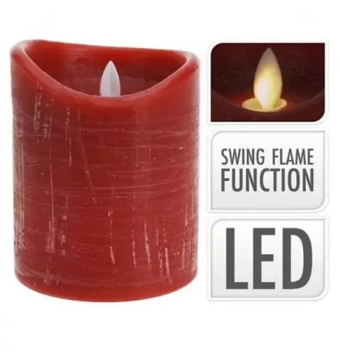 CANDELA LED ROSSA