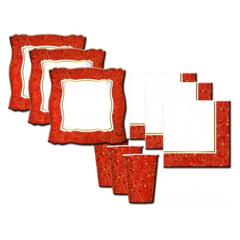 COORDINATO TAVOLA NATALIZIO CHRISTMAS PRESTIGE METAL KIT N 29 