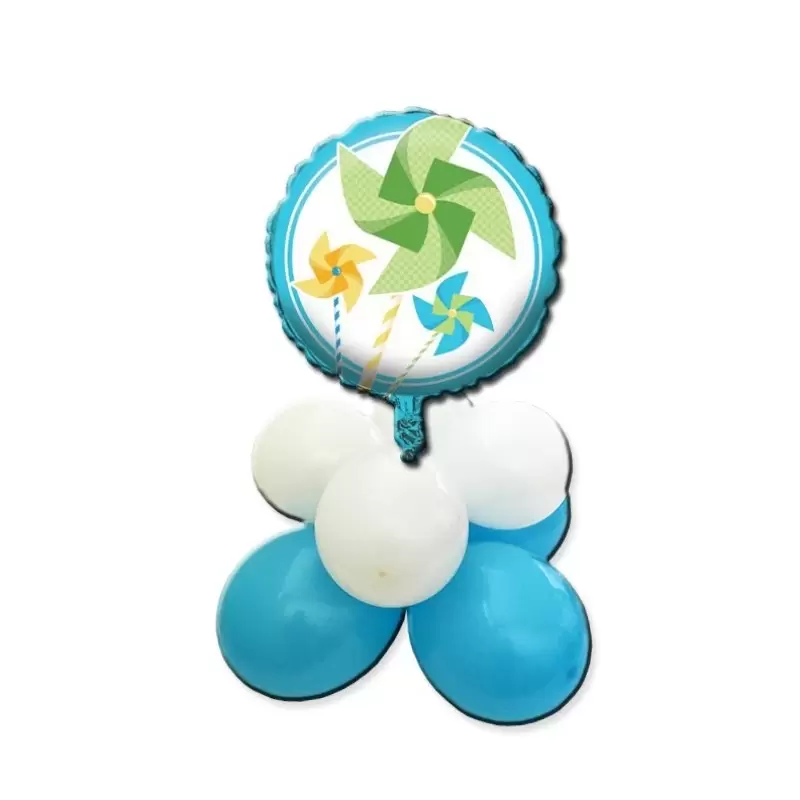 CENTROTAVOLA PALLONCINI GIRANDOLA CELESTE