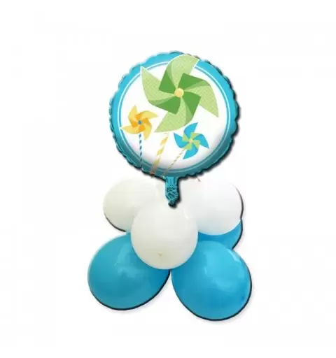 CENTROTAVOLA PALLONCINI GIRANDOLA CELESTE