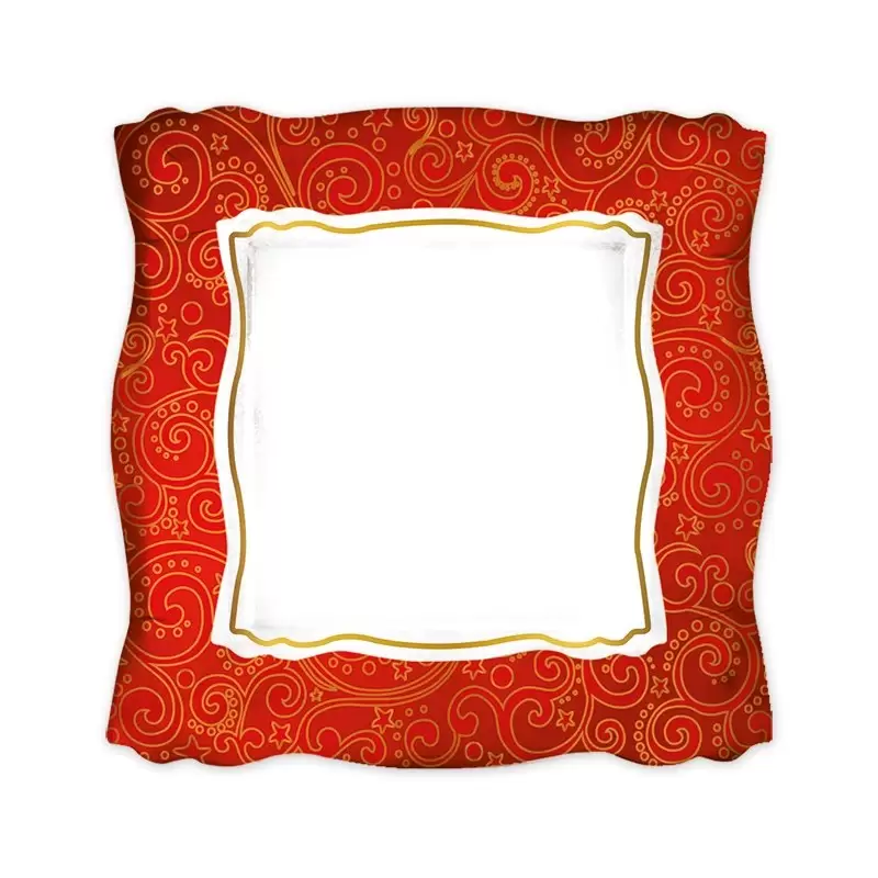 PIATTI CHRISTMAS PRESTIGE METAL 8 PZ