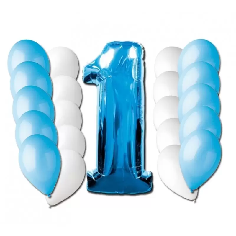 KIT PALLONCINI 1 ANNO CELESTE