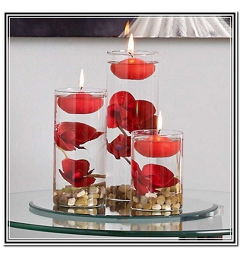 Candele galleggianti romantiche senza fiamma candele rotonde fai da te  forniture per feste per cene anniversario