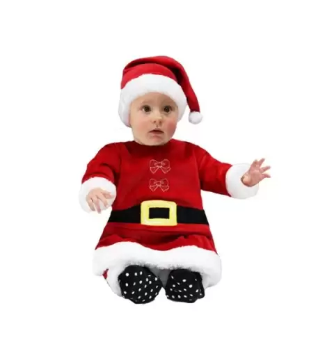 VESTITO NEONATO COMPLETO BABBO NATALE N5638
