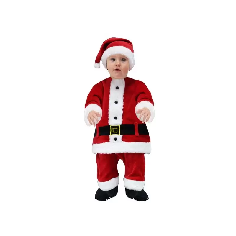 VESTITO BAMBINA PRIMI PASSI N2060 BABBO NATALE