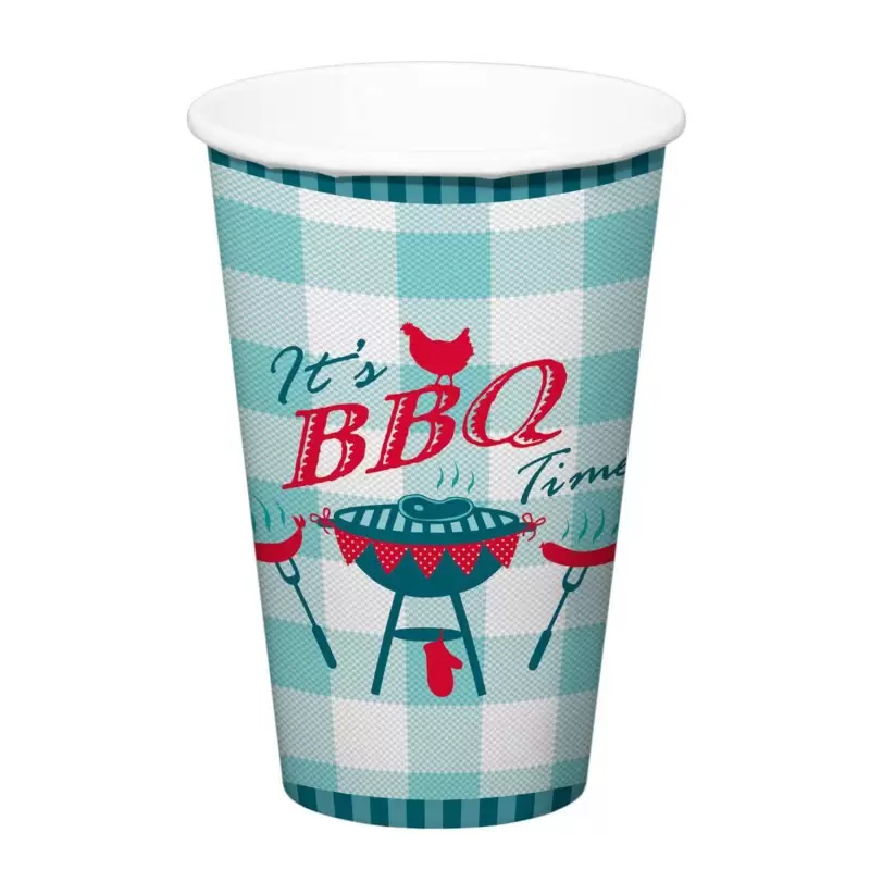 BICCHIERI BARBECUE IT'S BBQ TIME 8 PZ
