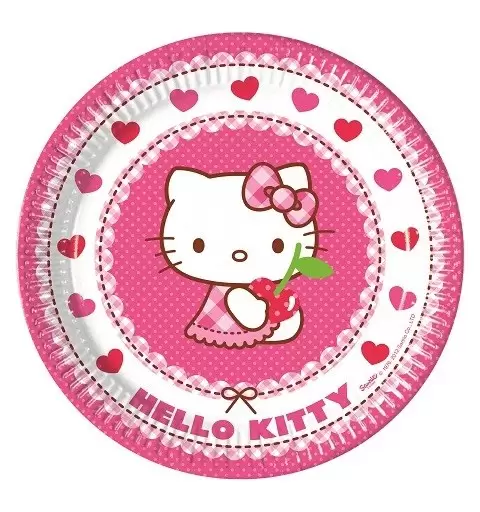 KIT N 3 COORDINATO COMPLEANNO HELLO KITTY 