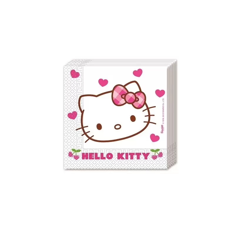 KIT N 3 COORDINATO COMPLEANNO HELLO KITTY 