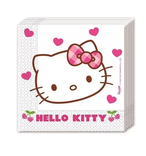 KIT N 3 COORDINATO COMPLEANNO HELLO KITTY 