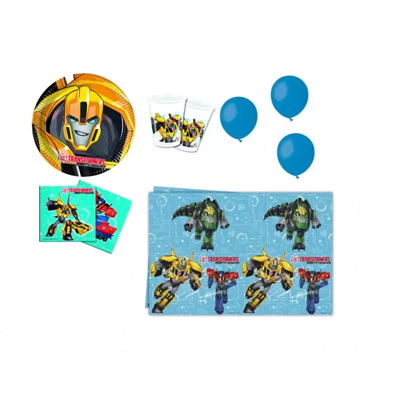 KIT N 8 - DECORAZIONI TRANSFORMERS COMPLEANNO BAMBINO FESTA ATEMA PARTY