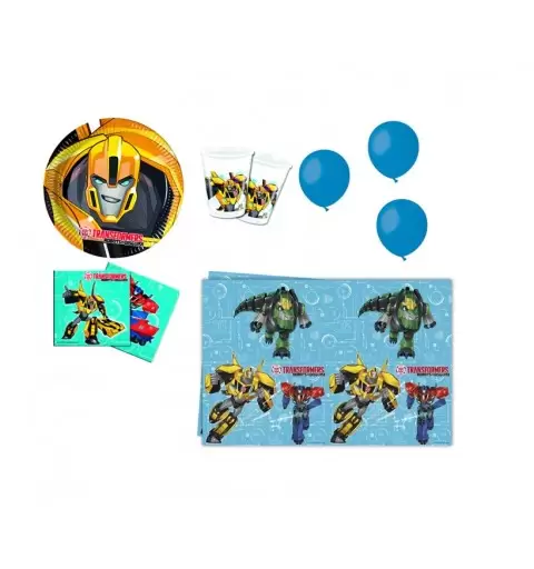 KIT N 8 - DECORAZIONI TRANSFORMERS COMPLEANNO BAMBINO FESTA ATEMA PARTY