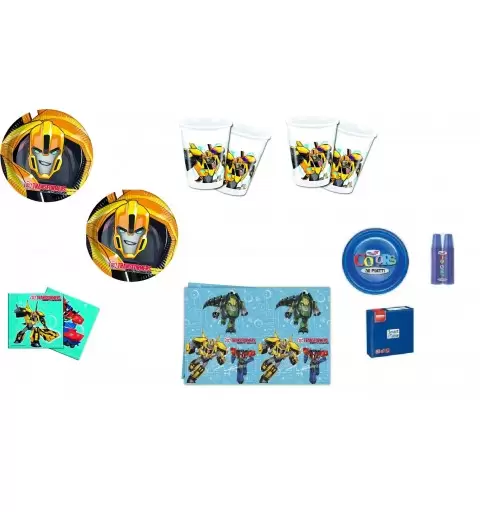 KIT N.7 COMPLEANNO TRANSFORMER + MONOCOLORE BLU