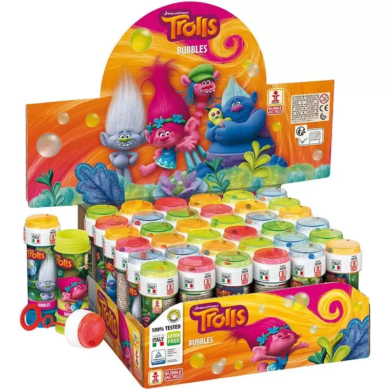 BOLLE DI SAPONE TROLLS 18 PZ
