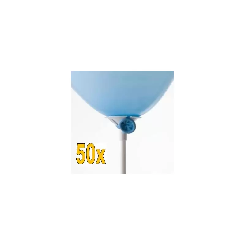 50 ASTE CON VALVOLE DI SICUREZZA PER PALLONCINI