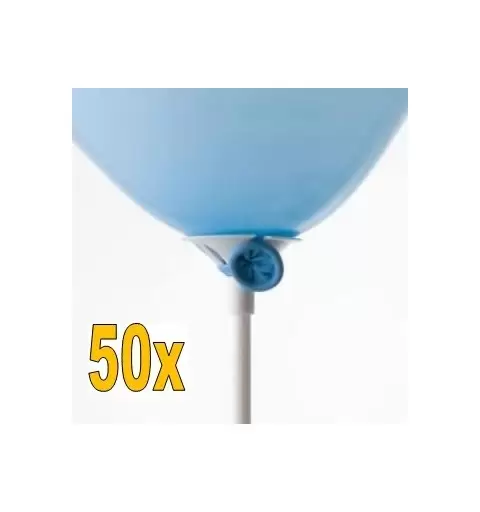 50 ASTE CON VALVOLE DI SICUREZZA PER PALLONCINI