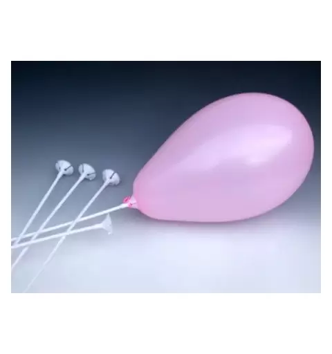 50 ASTE CON VALVOLE DI SICUREZZA PER PALLONCINI