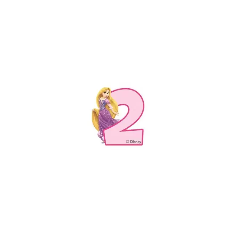 CANDELINA NUMERALE COMPLEANNO PRINCIPESSE DISNEY RAPUNZEL N 2 (82895)