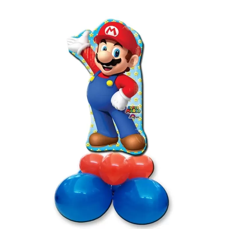 CENTROTAVOLA COMPOSIZIONE PALLONCINI SUPER MARIO SUPERSHAPE