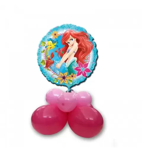 CENTROTAVOLA PALLONCINI FOIL SIRENETTA ARIEL