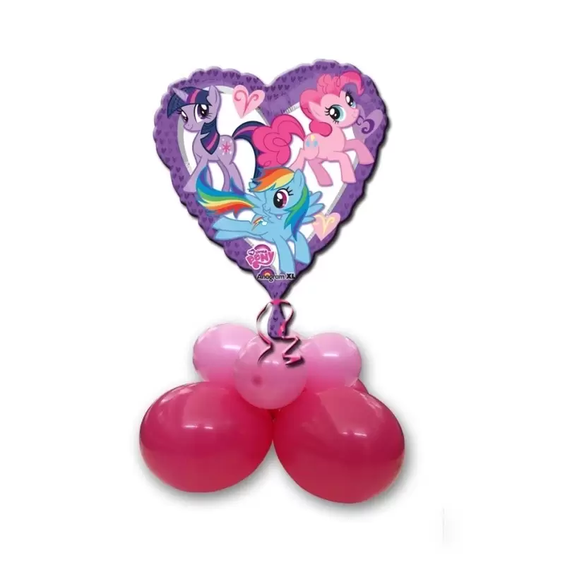 COMPOSIZIONE CENTROTAVOLA PALLONCINI MY LITTLE PONY