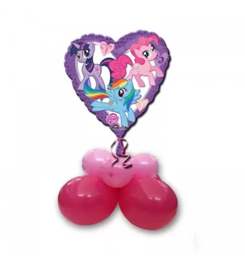 COMPOSIZIONE CENTROTAVOLA PALLONCINI MY LITTLE PONY