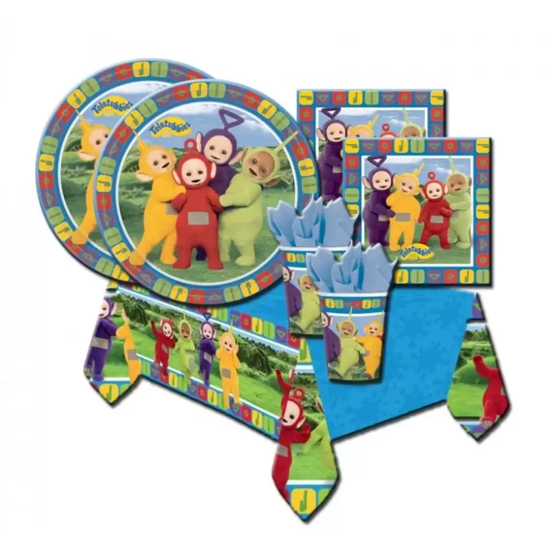 ACCESSORI COORDINATO TAVOLA TELETUBBIES KIT N 3