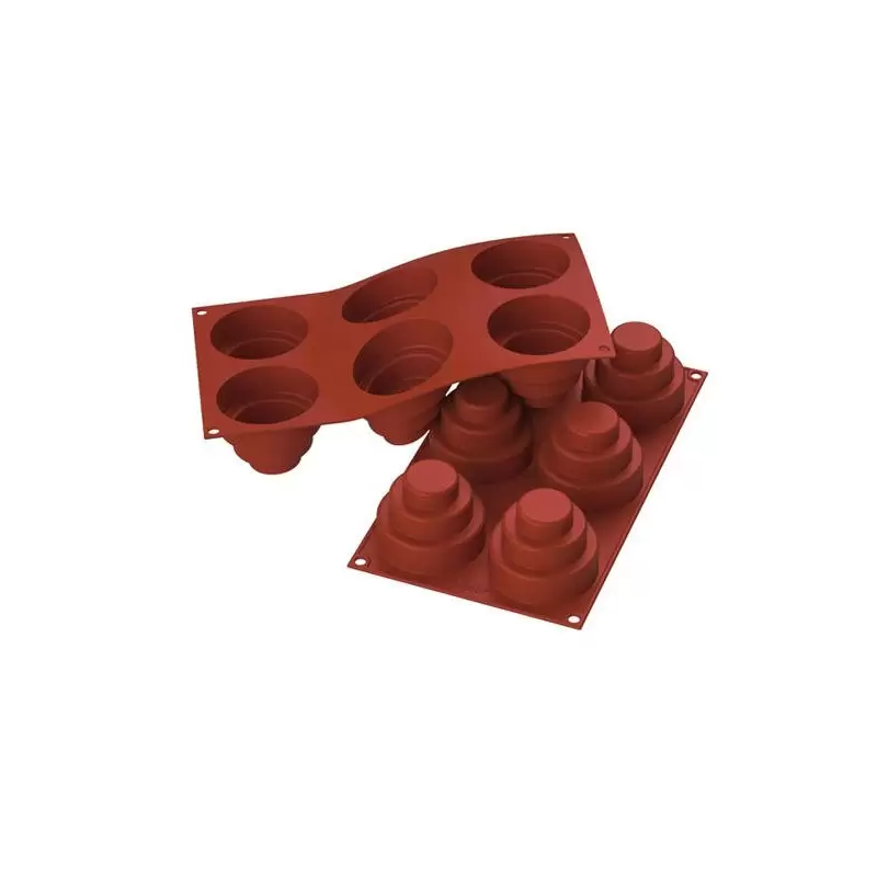 STAMPO PIASTRA SILICONE 6 BACI SF067