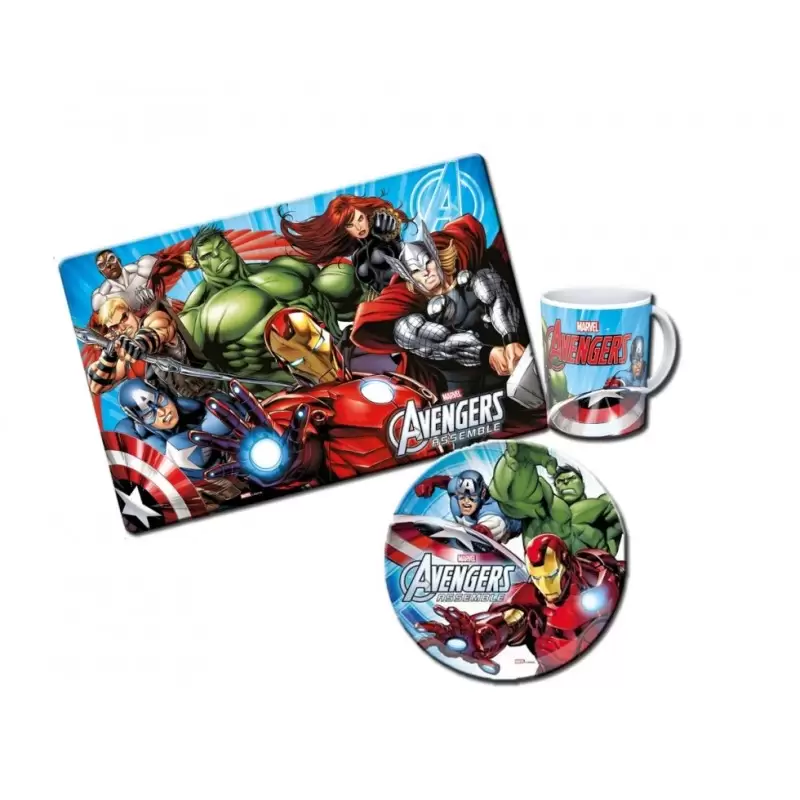 SET 3 PEZZI COLAZIONE AVENGERS ASSEMBLE