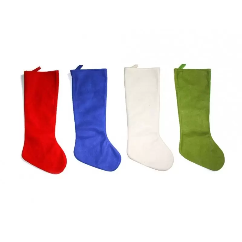 CALZA DELLA BEFANA IN PANNO 3 PZ COLORI ASSORTITI 365119