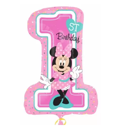 PALLONCINO FOIL SUPERSHAPE 1 ANNO MINNIE 34352